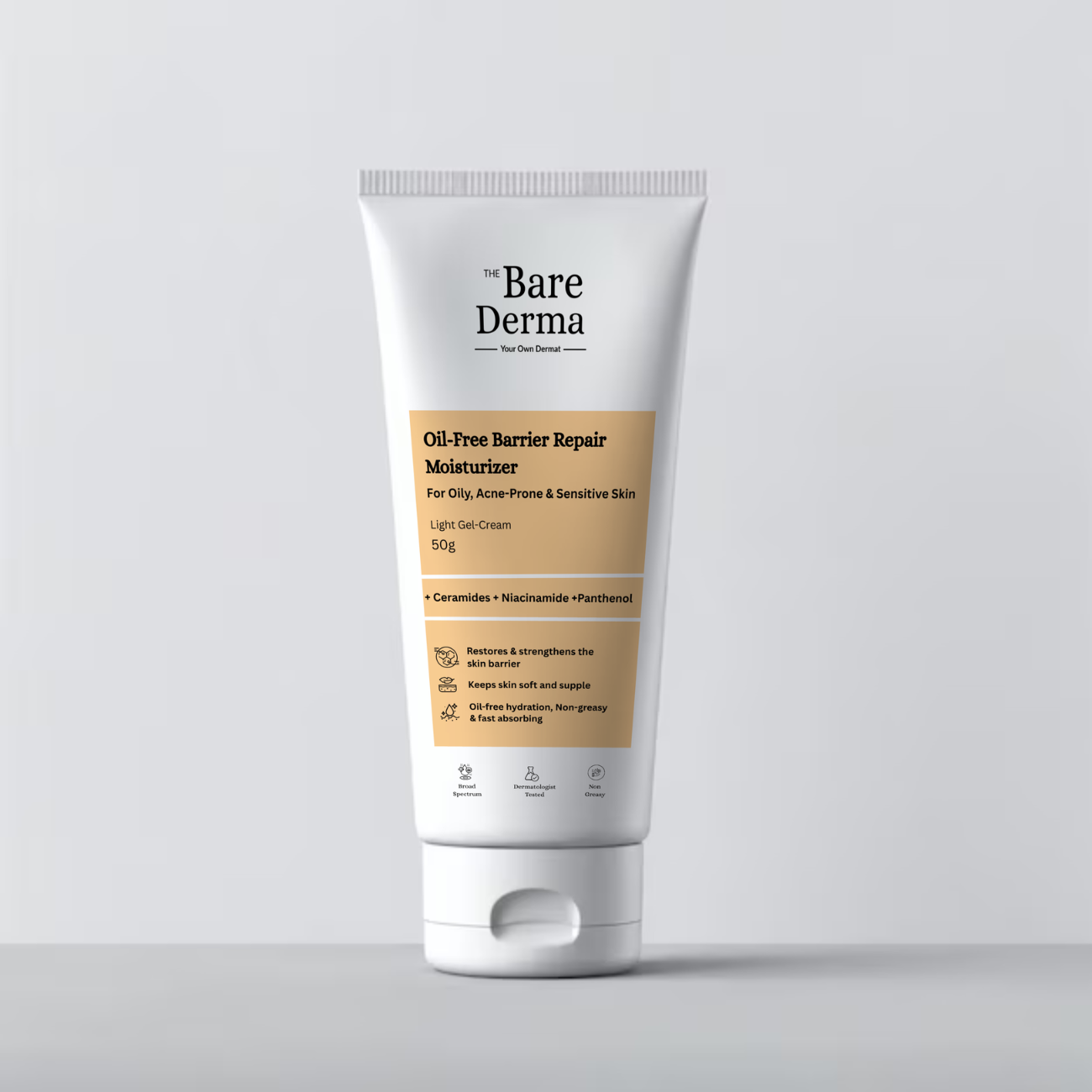 The Bare Derma Oil Free Lightweight Barrier Repair Moisturizer